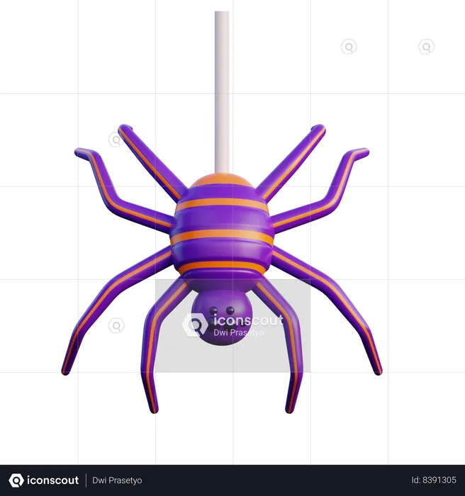 Araña  3D Icon