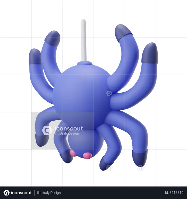 Araña  3D Icon