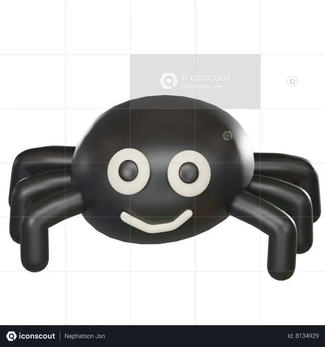 Araña  3D Icon