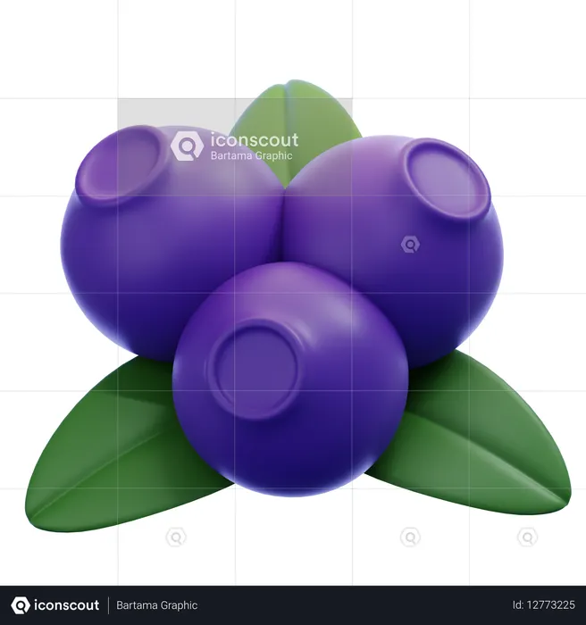Arándano  3D Icon