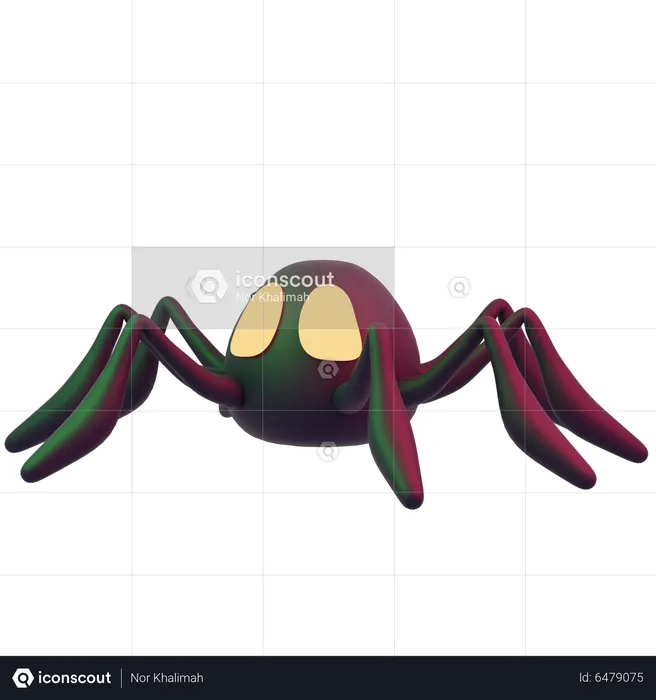 Aranha malvada  3D Icon