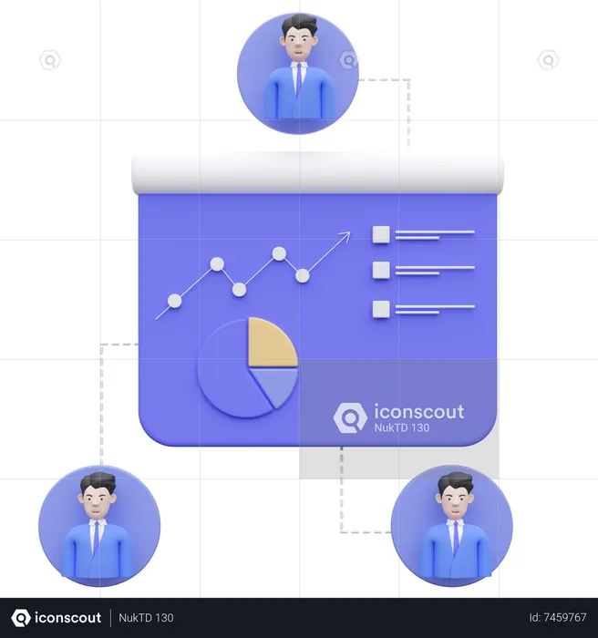 Arbeitskräfte im Geschäft  3D Icon