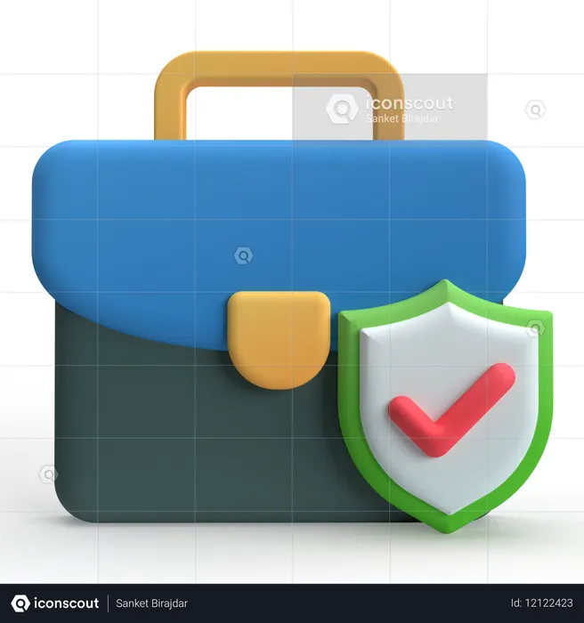 Arbeitsplatzsicherung  3D Icon