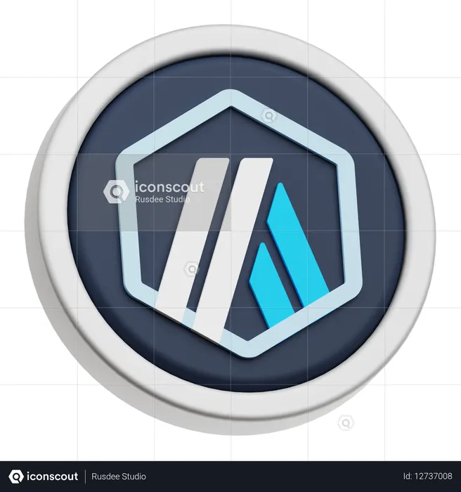 Arbitrum Coin  3D Icon