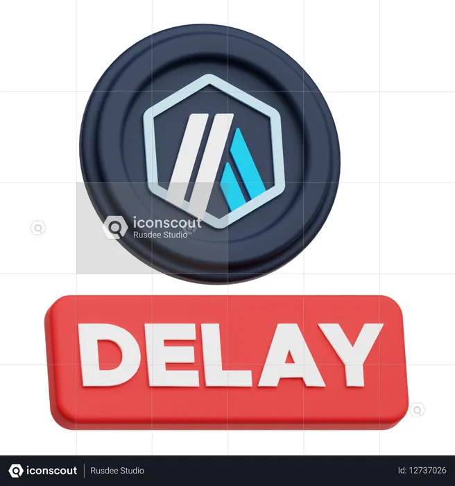 Arbitrum Delay  3D Icon