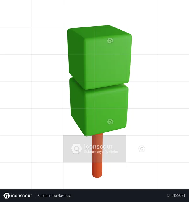 Árbol cúbico  3D Icon