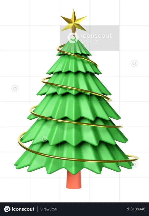 Árbol de Navidad  3D Icon