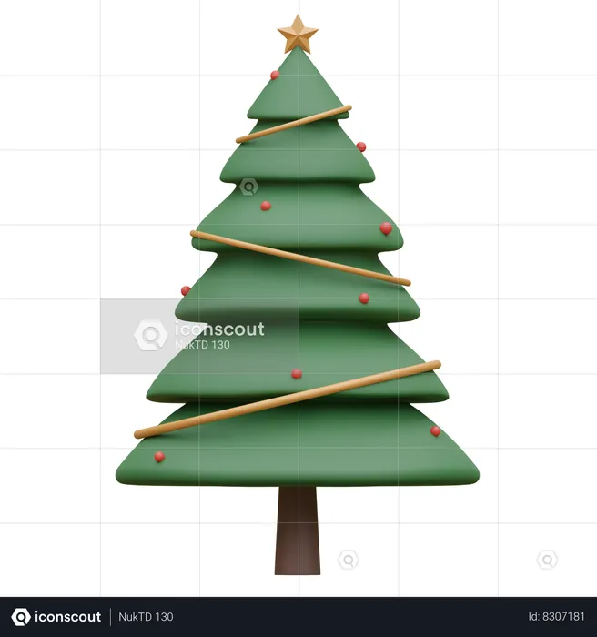 Árbol de Navidad  3D Icon