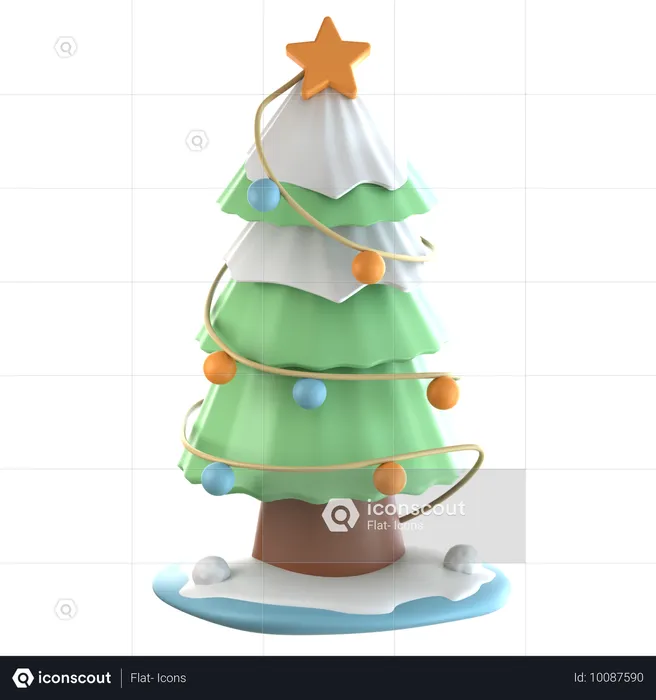 Árbol de Navidad  3D Icon