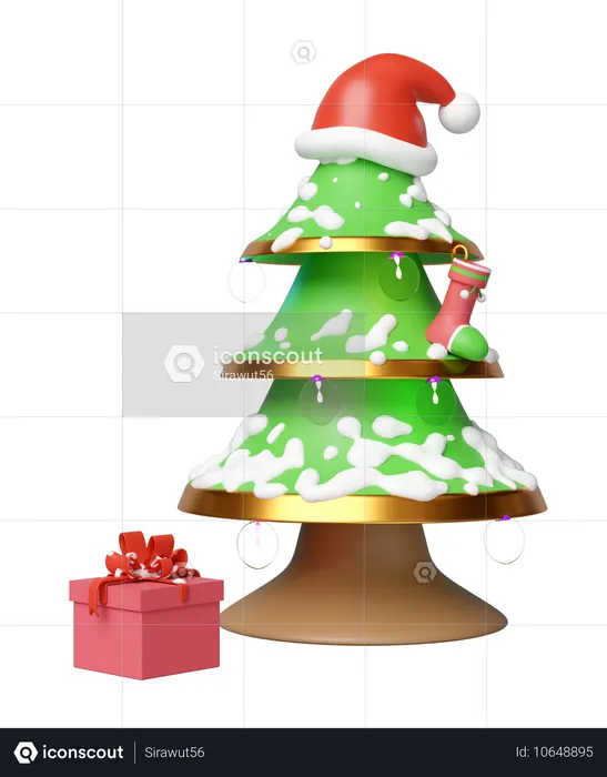 Árbol de Navidad  3D Illustration