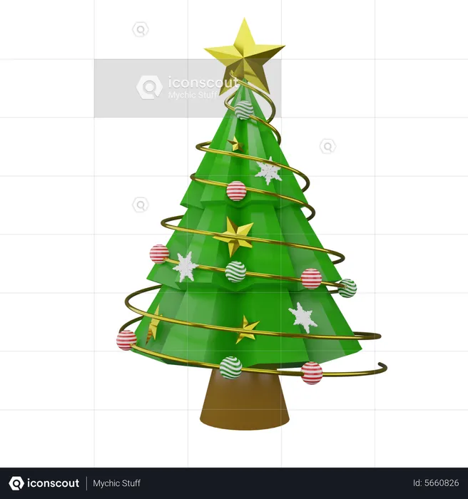 Árbol de Navidad  3D Icon