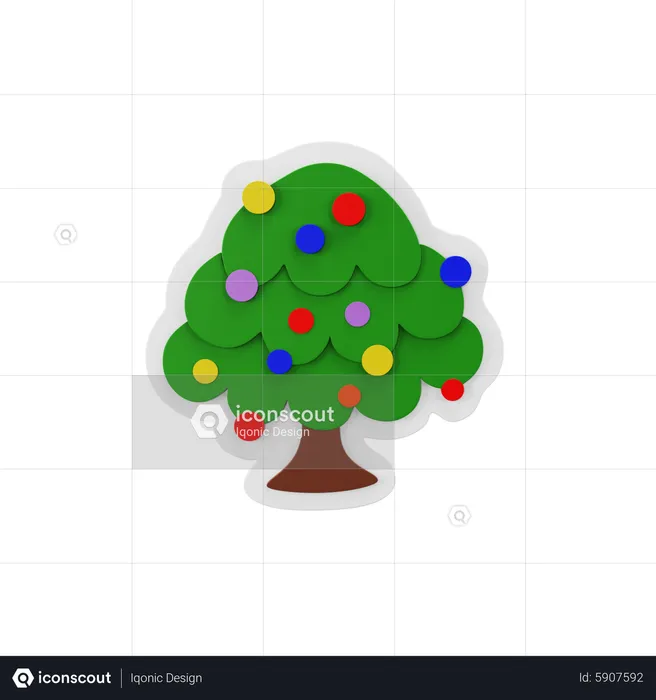 Árbol de Navidad  3D Icon