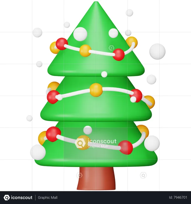 Árbol de Navidad  3D Icon