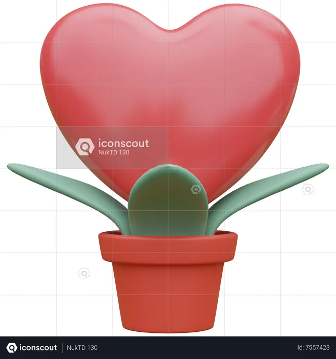 Arbol de san valentin  3D Icon