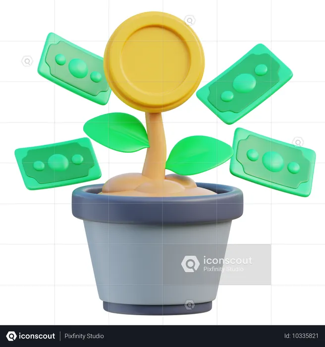 Árbol del dinero  3D Icon