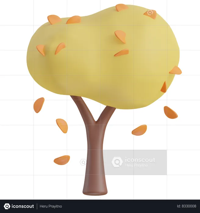 Árbol de otoño  3D Icon