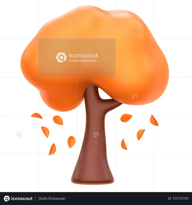 Árbol de otoño  3D Icon