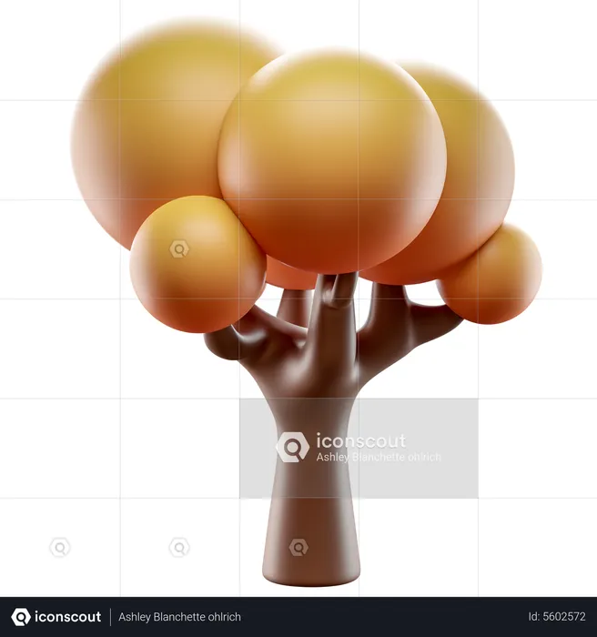 Árbol de otoño  3D Icon