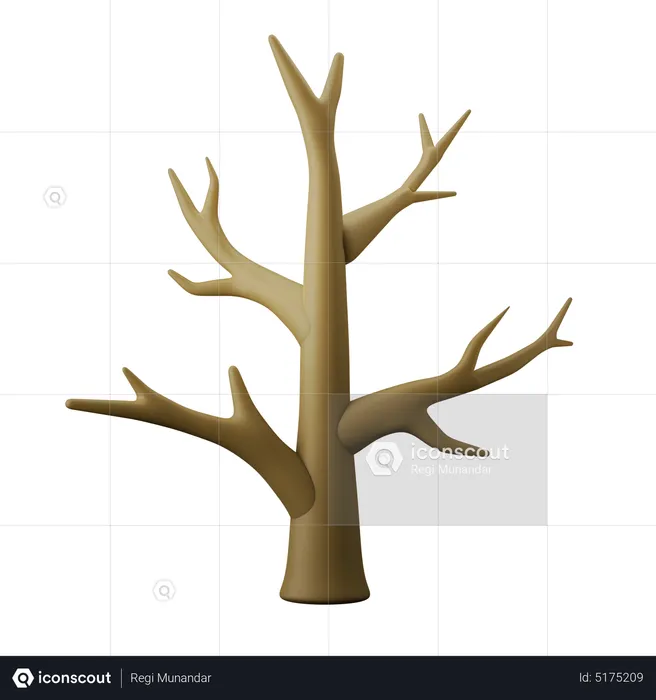 Árbol seco  3D Icon