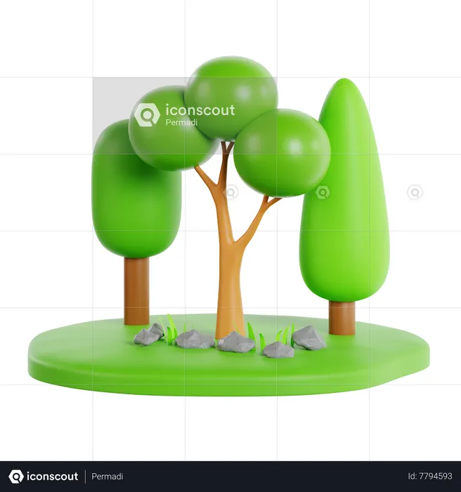 Árboles  3D Icon