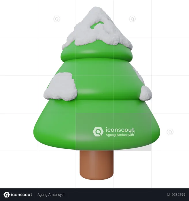 Arbre à neige  3D Icon