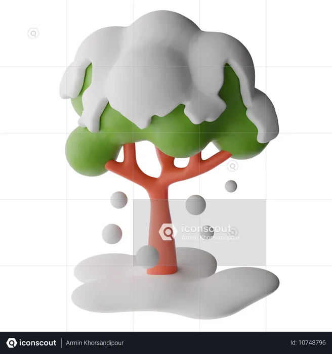 Arbre à neige  3D Icon