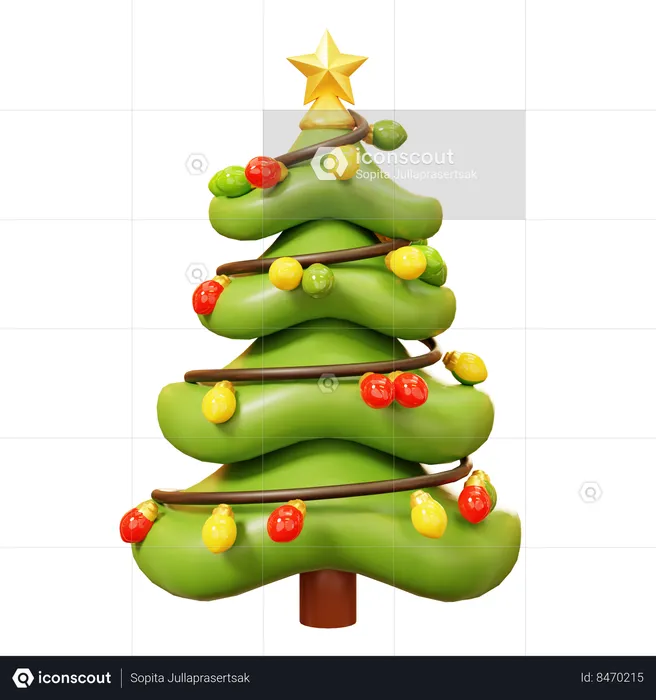 Sapin de Noël  3D Icon