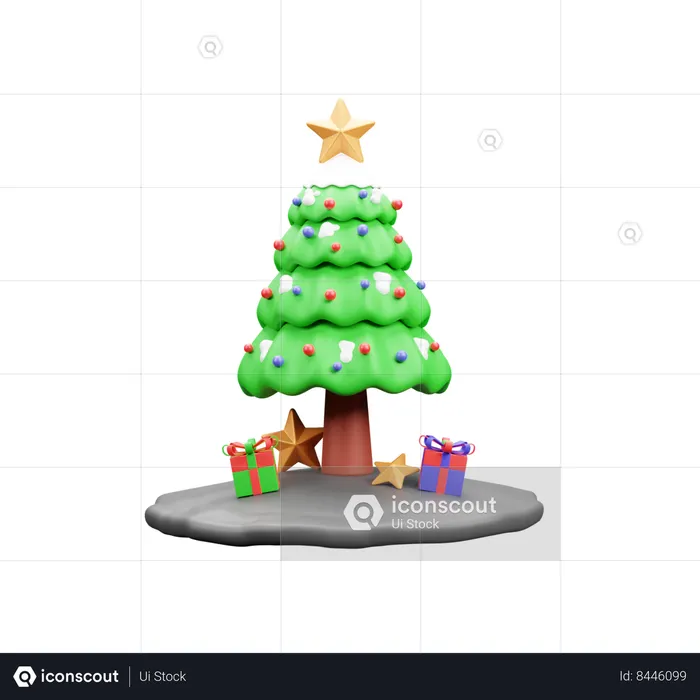 Sapin de Noël  3D Icon