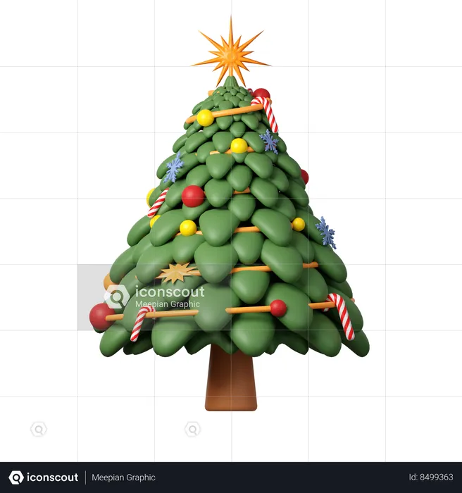 Sapin de Noël  3D Icon