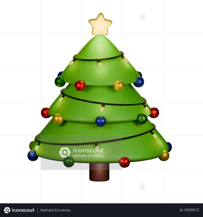 Sapin de Noël  3D Icon