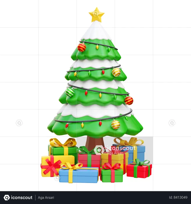 Sapin de Noël  3D Icon