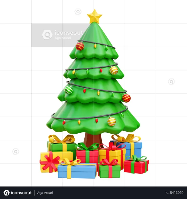 Sapin de Noël  3D Icon