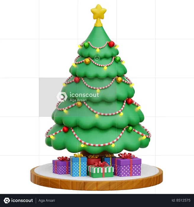 Sapin de Noël  3D Icon