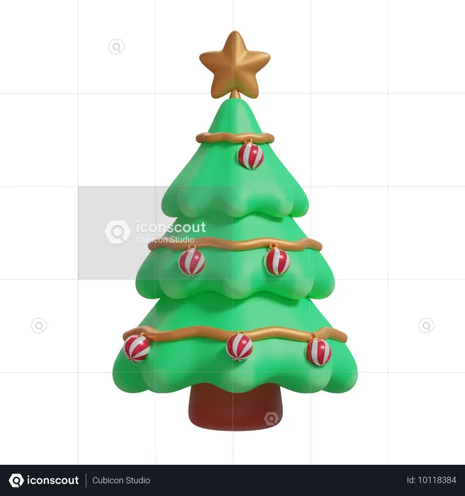 Sapin de Noël  3D Icon