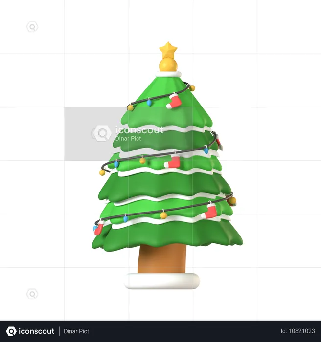 Sapin de Noël  3D Icon