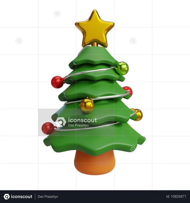 Sapin de Noël  3D Icon