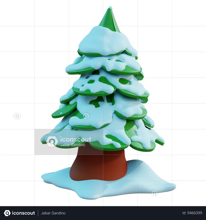 Arbre d'hiver  3D Icon