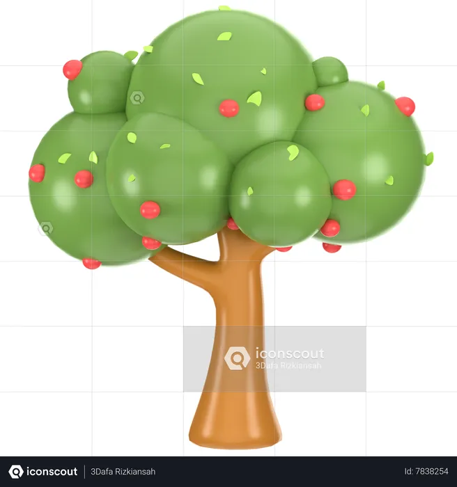 Arbre fruitier  3D Icon