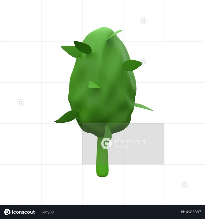 Arbre de mauvaises herbes  3D Icon