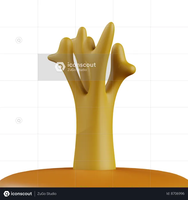 Arbre sec  3D Icon