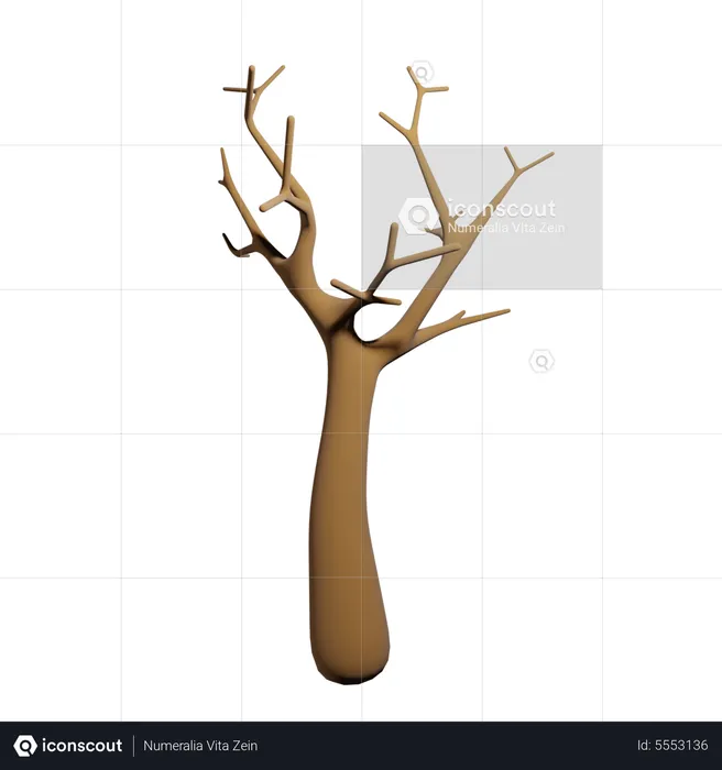 Arbre sec  3D Icon