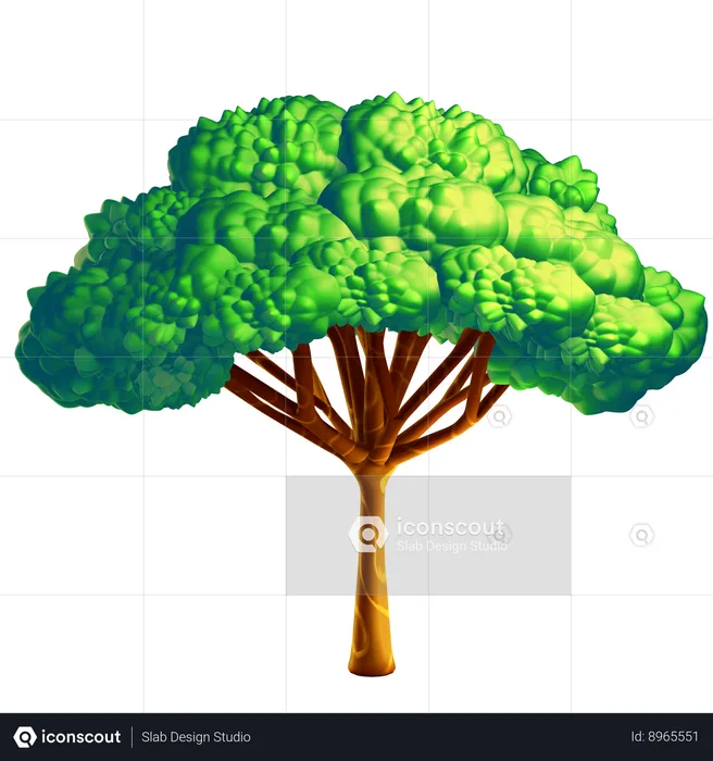 Arbre vert  3D Icon