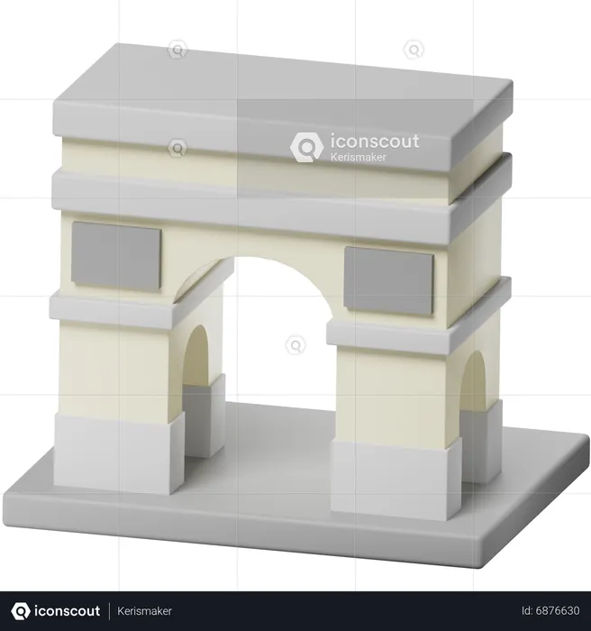 Arc de Triomphe  3D Icon