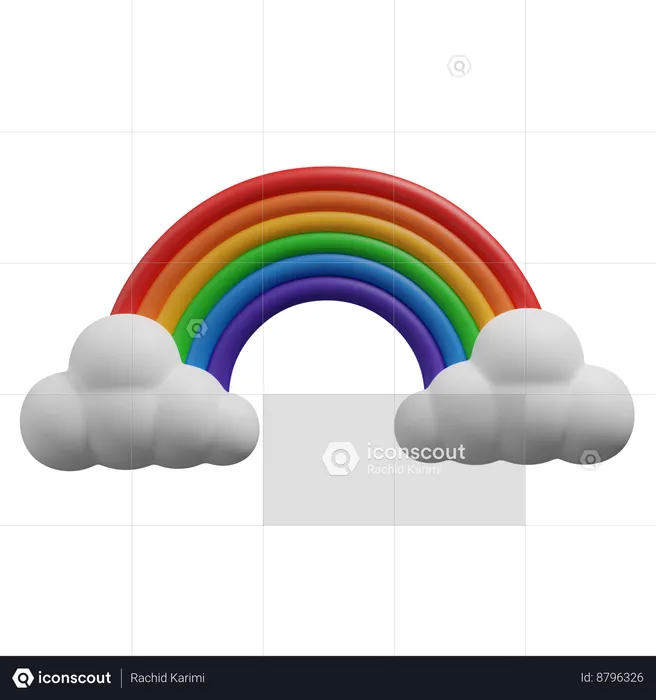 Arc-en-ciel  3D Icon