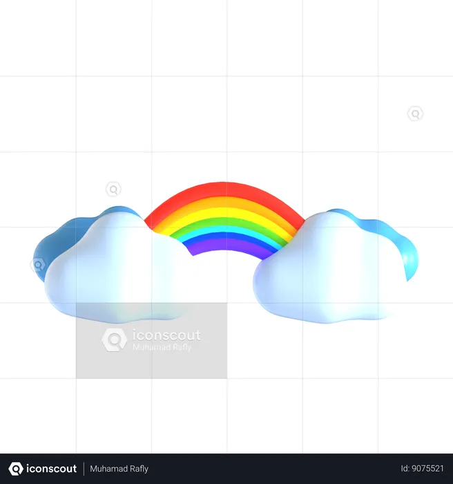 Arc-en-ciel  3D Icon