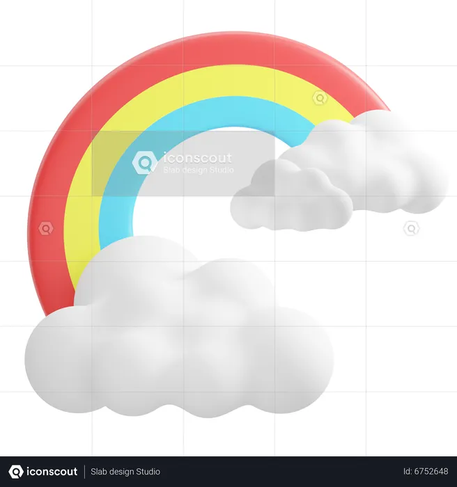 Arc-en-ciel  3D Icon