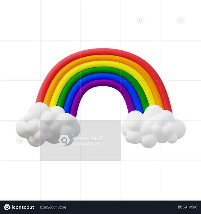 Arc-en-ciel  3D Icon