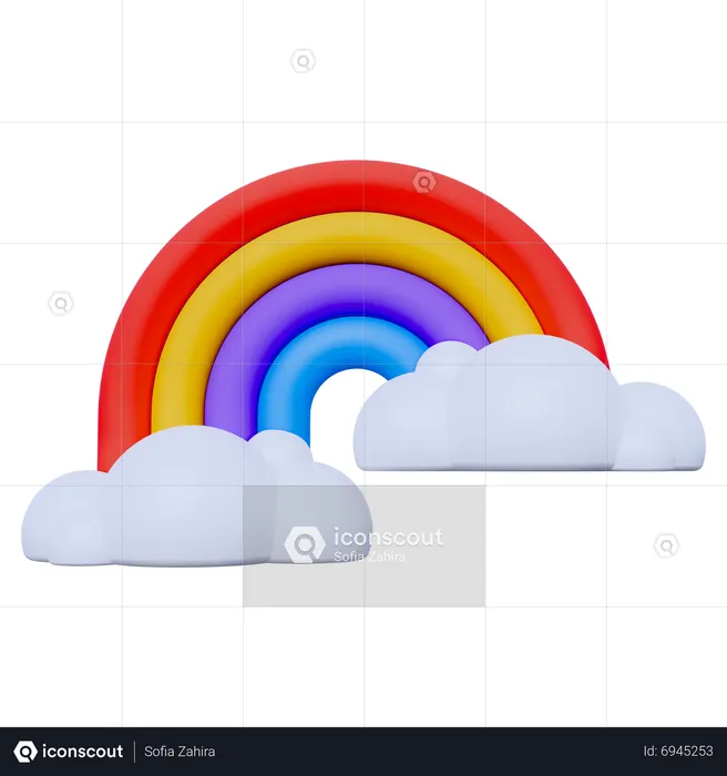 Arc-en-ciel  3D Icon