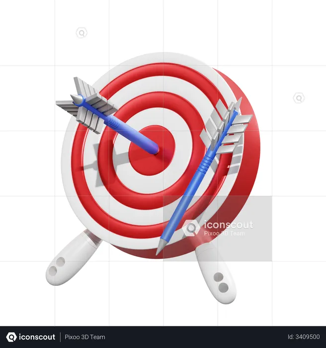 Archery Board  3D Illustration