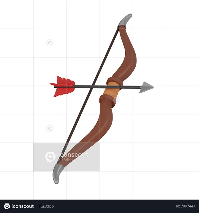 Archery bow  3D Icon